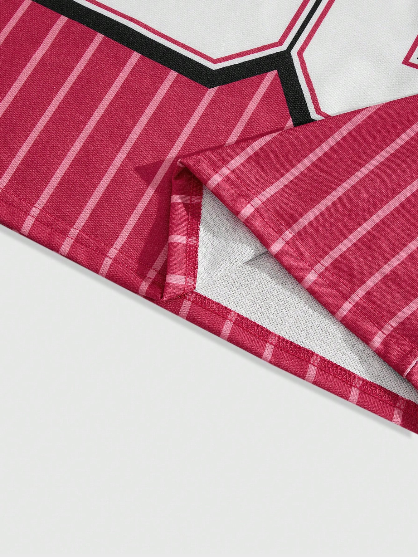Prep Men's Jersey Color Contrast Striped Letter & Numeral Print T-Shirt