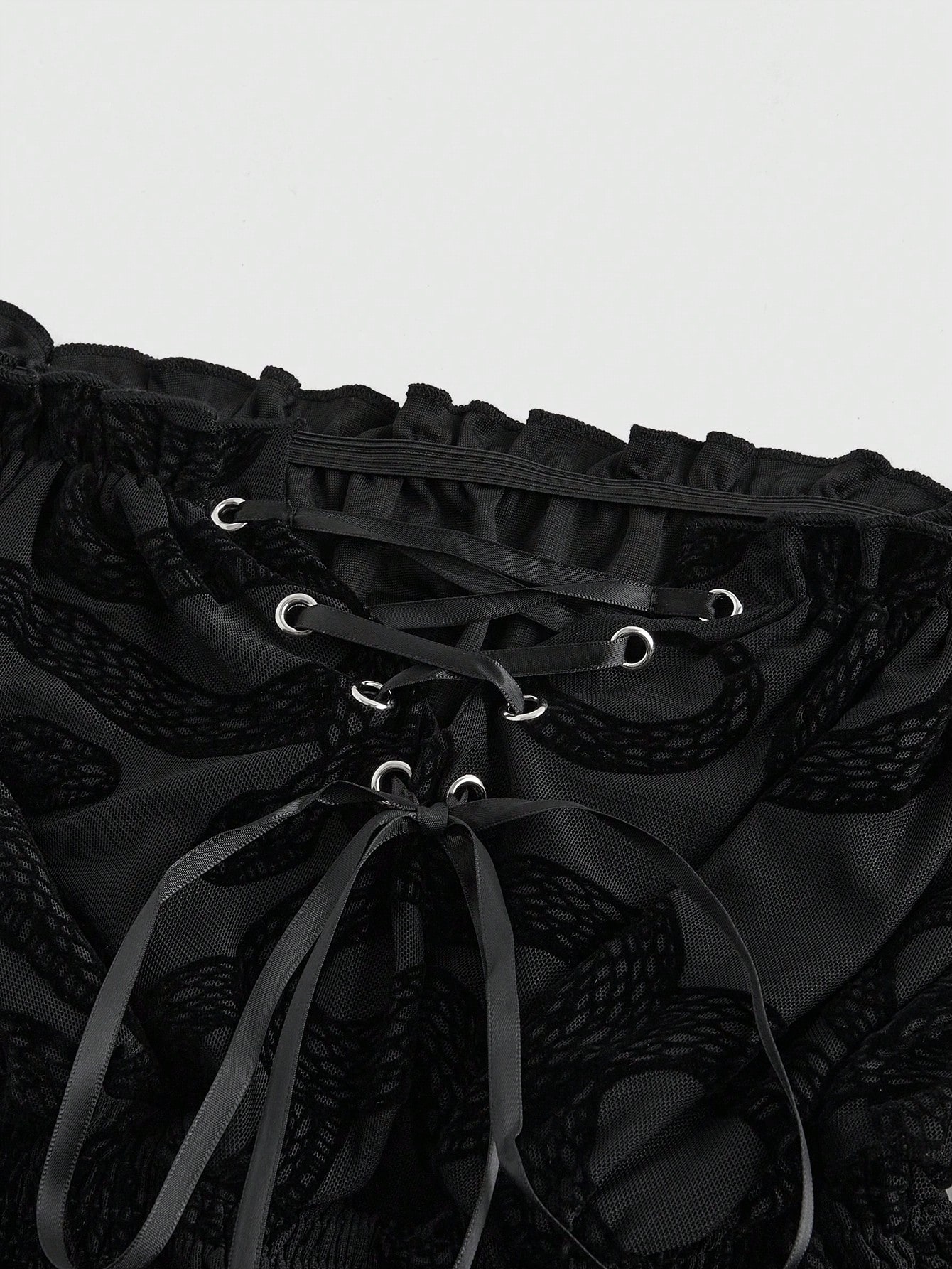 Goth Gothic Palace Style Snake Print Flocked Off-Shoulder Top