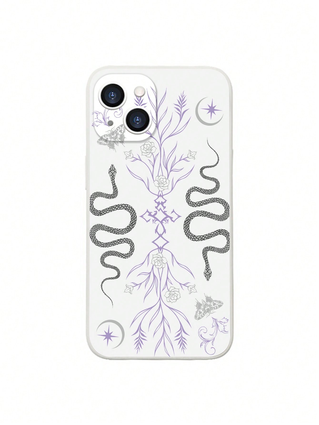Goth Snake Skin Pattern Printed Trendy Regular Fashion Phone Case