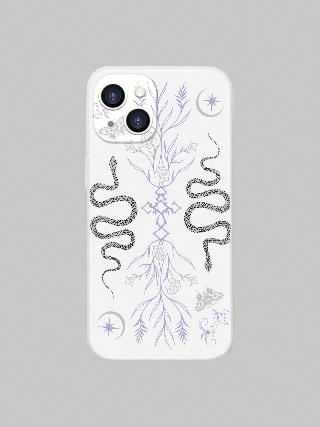 Goth Snake Skin Pattern Printed Trendy Regular Fashion Phone Case