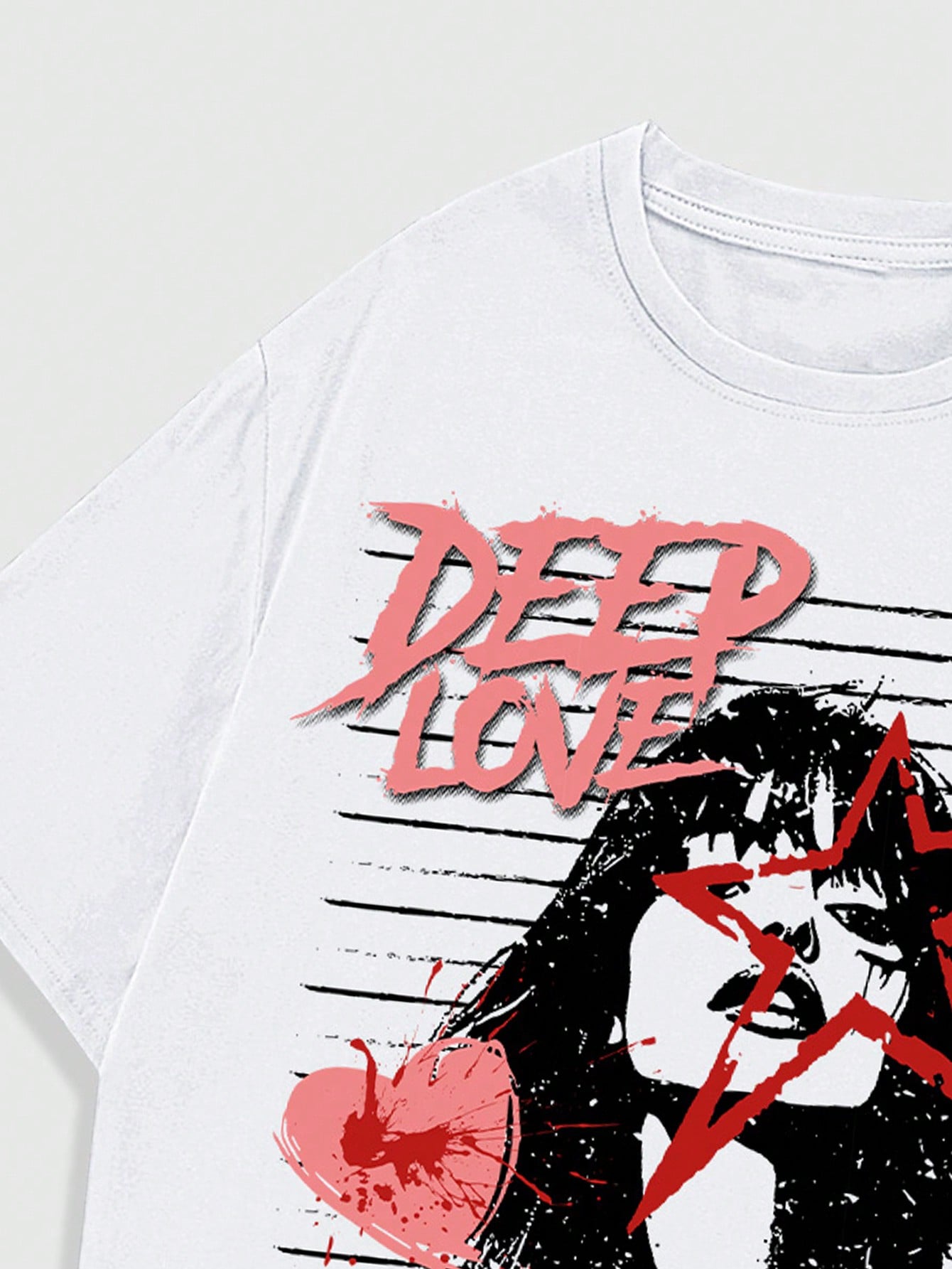 Street Life Couple's Graphic Printed Short Sleeve T-Shirt, Suitable For Everyday Wear In Spring/Summer, Love/Couples/XOXO/Kisses
