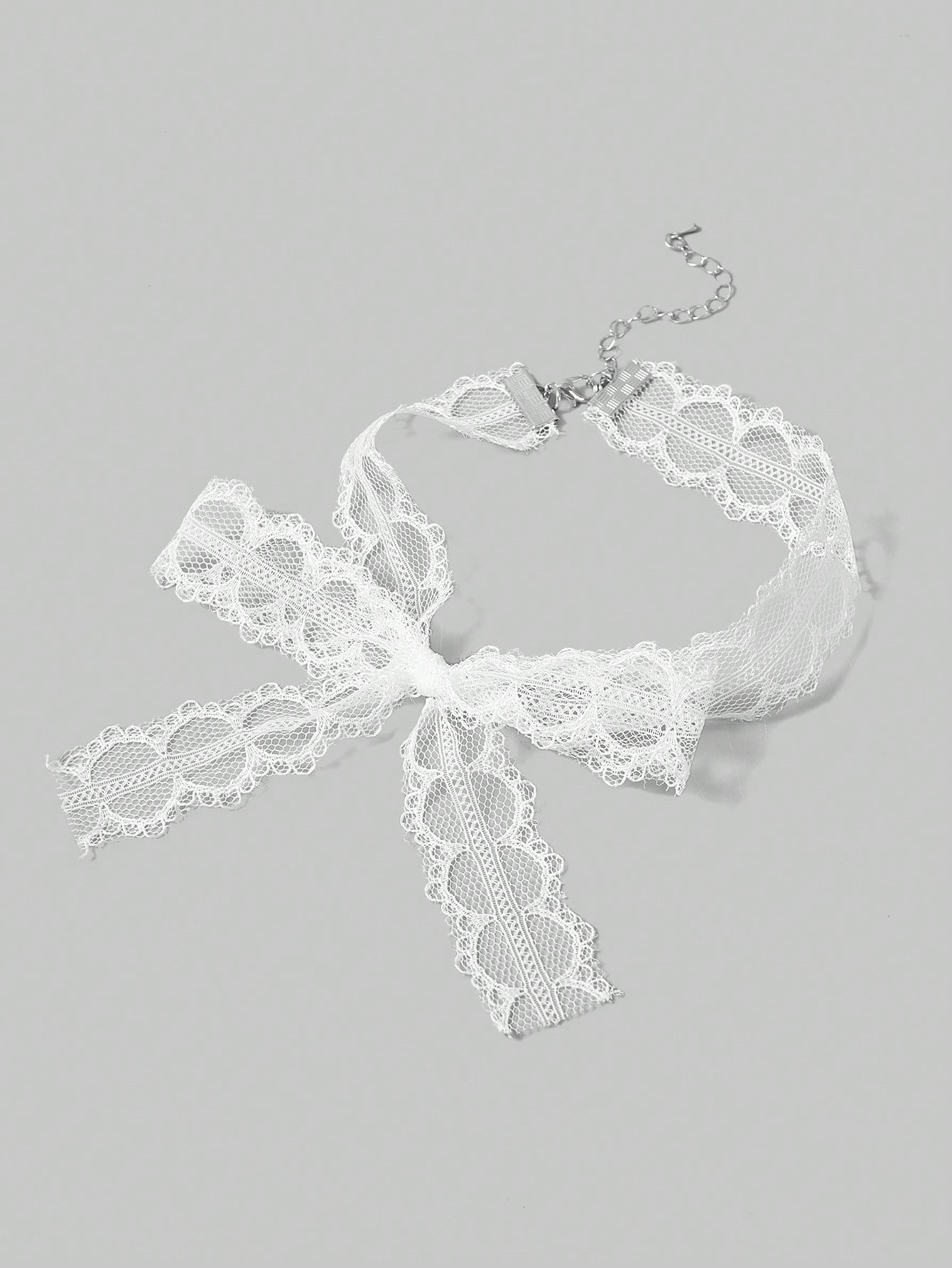 Kawaii 1pc Sweet Girly Ultra-Cute Lace Bow Choker Necklace