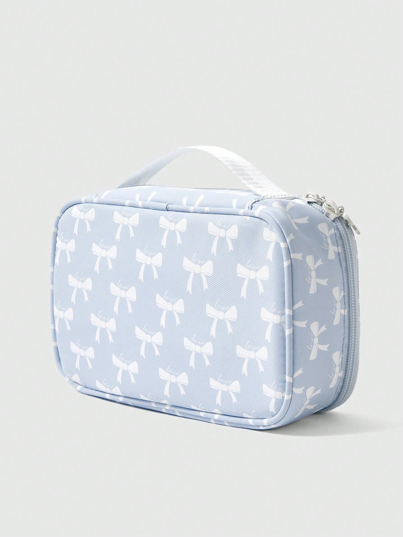 Kawaii Fashionable Versatile Bow Tie Knot Large Capacity Portable Cosmetic Bag 946665