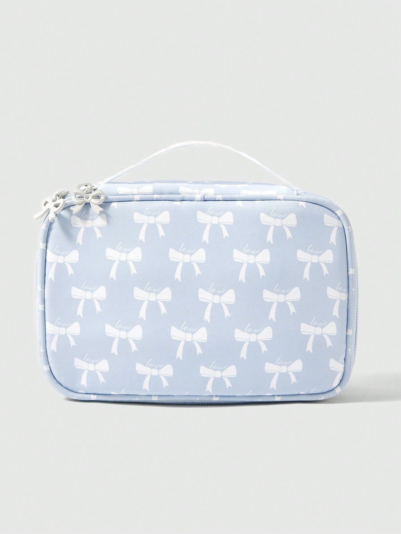 Kawaii Fashionable Versatile Bow Tie Knot Large Capacity Portable Cosmetic Bag 946665