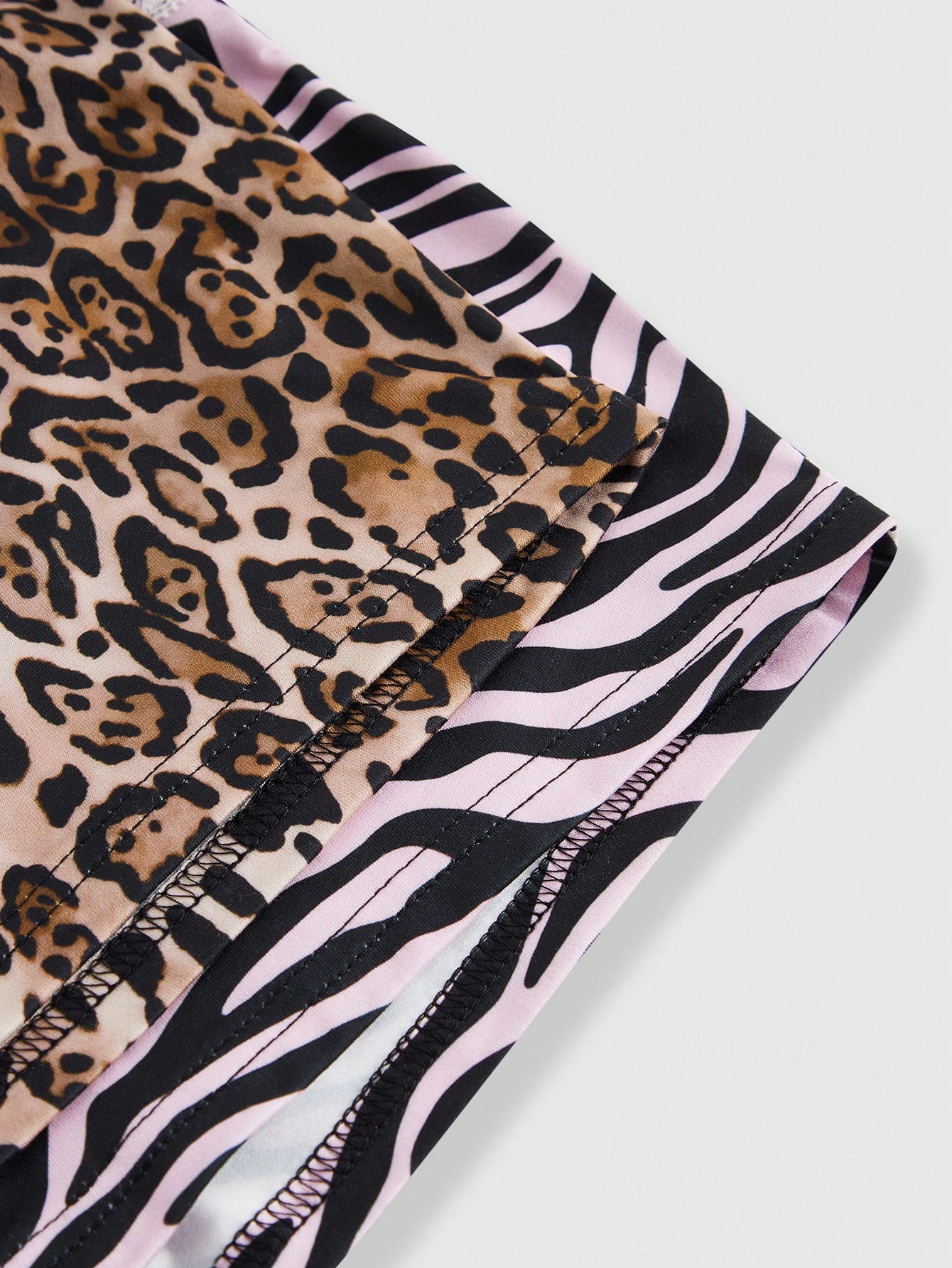 J-Fashion Y2K Style Women's Low Rise Leopard & Zebra Print Shorts