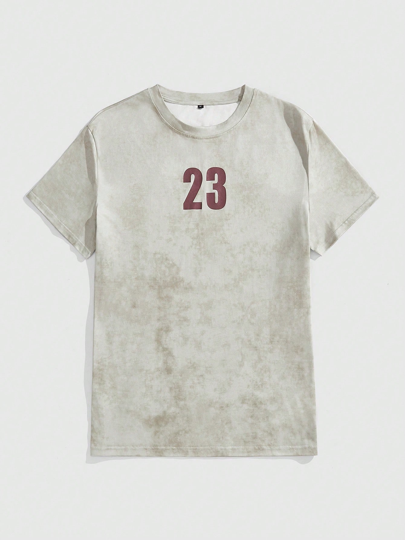 Street Life Men's Casual Numeric Print Round Neck Short Sleeve T-Shirt