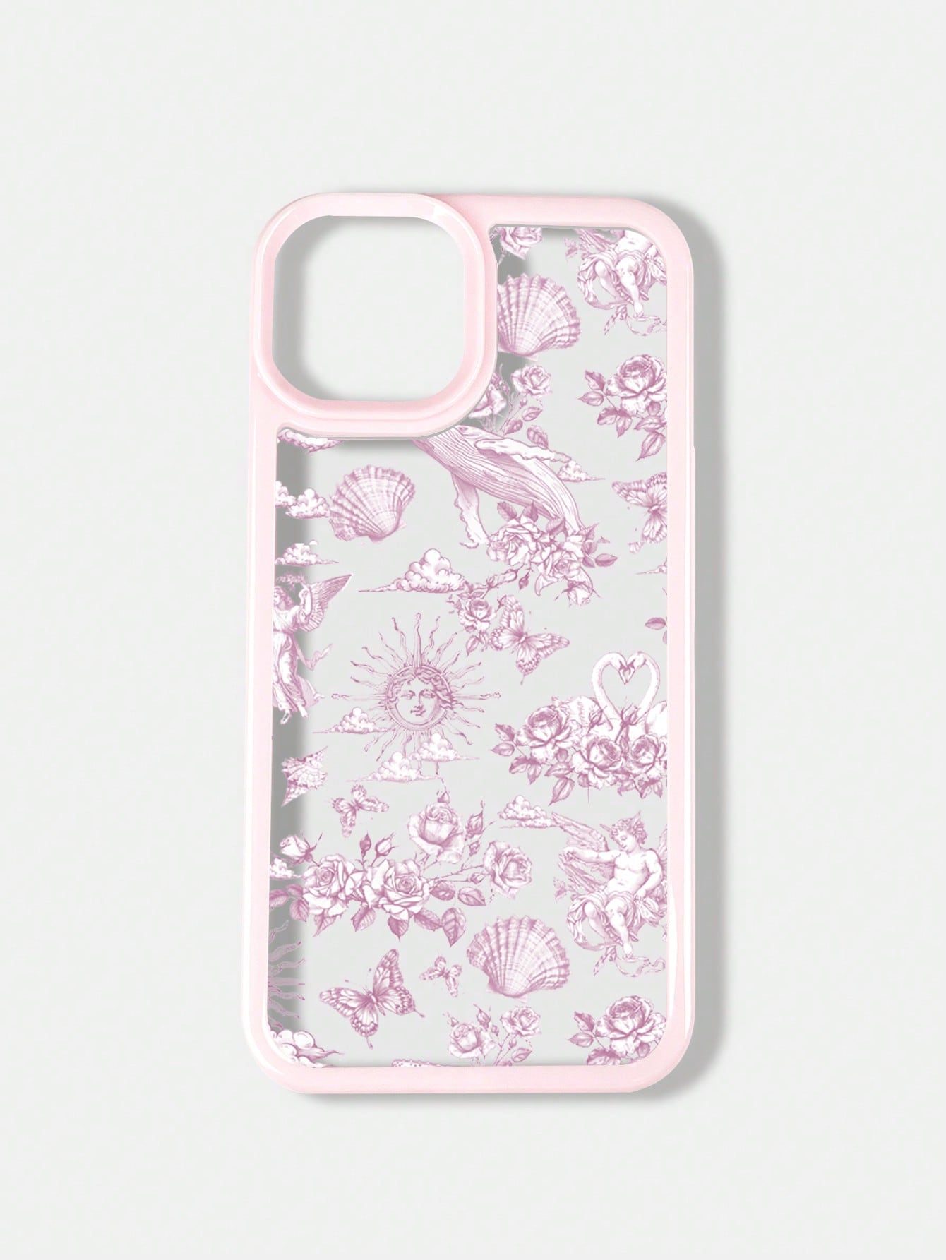 Fairycore 1pc Sun And Moon Print Phone Case Compatible With Iphone 11, 12, 13, 14, 15 Pro Max, 16