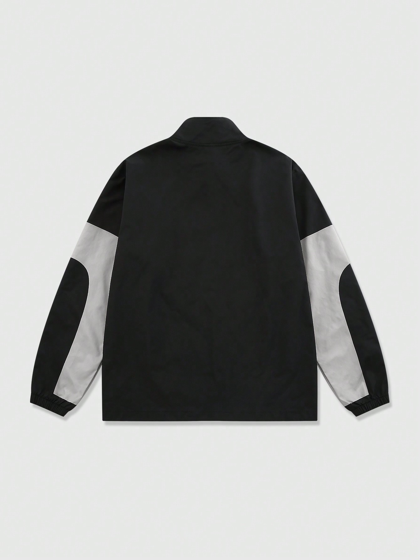 Prep Men's Colorblock Pockets Zipper Casual Versatile Long Sleeve Jacket