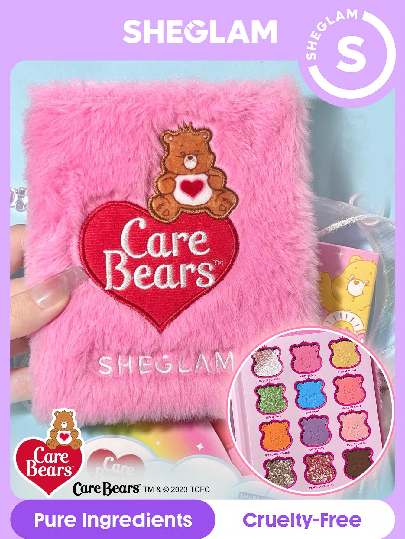 Care Bears X SHEGLAM Share Your Care Palette Valentine Day Decor Love Gift Winter Y2K Makeup Party Beach Travel Holiday Sale Deals Camping Outdoors Present Rose Fashion Girl New Year Cosmetic Cosplay Best Trip Festivals Color Fancy Campus School Charm Vibe
